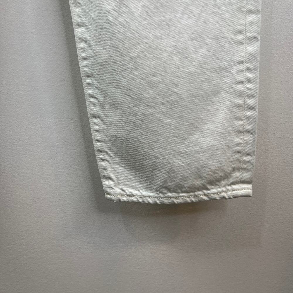 PRPS White C10 Relaxed Boyfriend Straight Leg Crop Jean 100% Cotton High Rise 27 - Picture 4 of 11